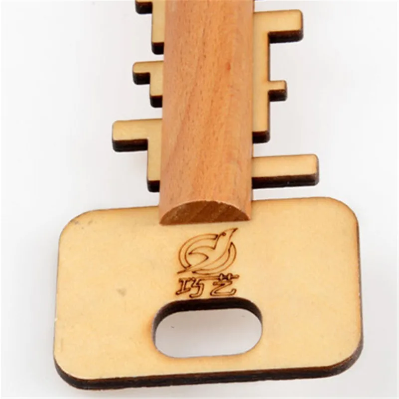 

Classical Funny Kong Ming Lock Toys Unlock Puzzle Key Wooden Toy Kids Educational Montessori Materials Toys For Children Adult
