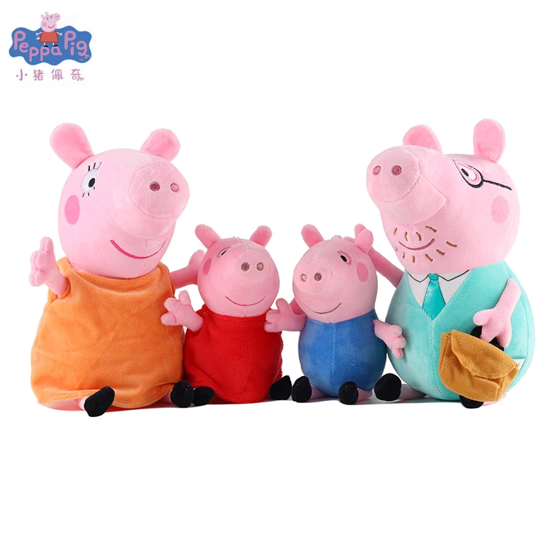 Милая Свинка Пеппа маленькая Джордж семейная плюшевая игрушка розовая свинка