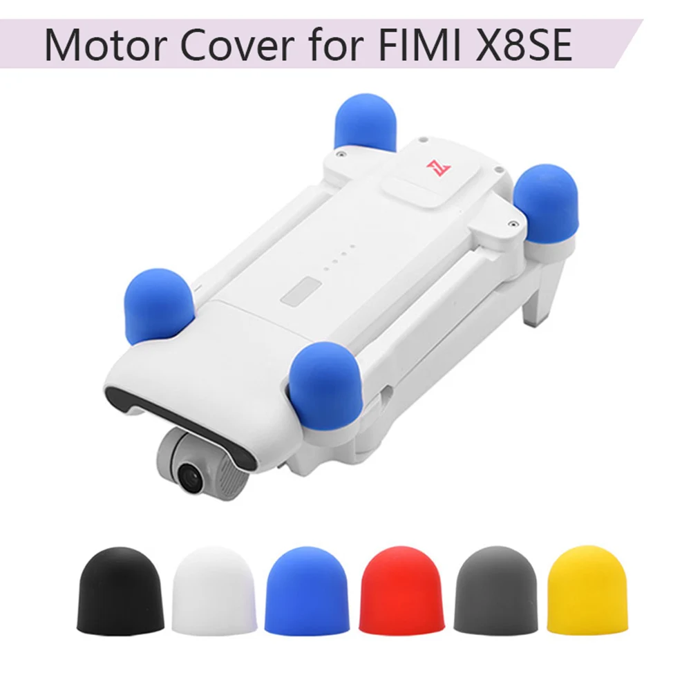 

4 шт. пылезащитный силиконовый чехол для защиты двигателя защитная крышка для FIMI X8 SE 2020 аксессуары для дрона квадрокоптера