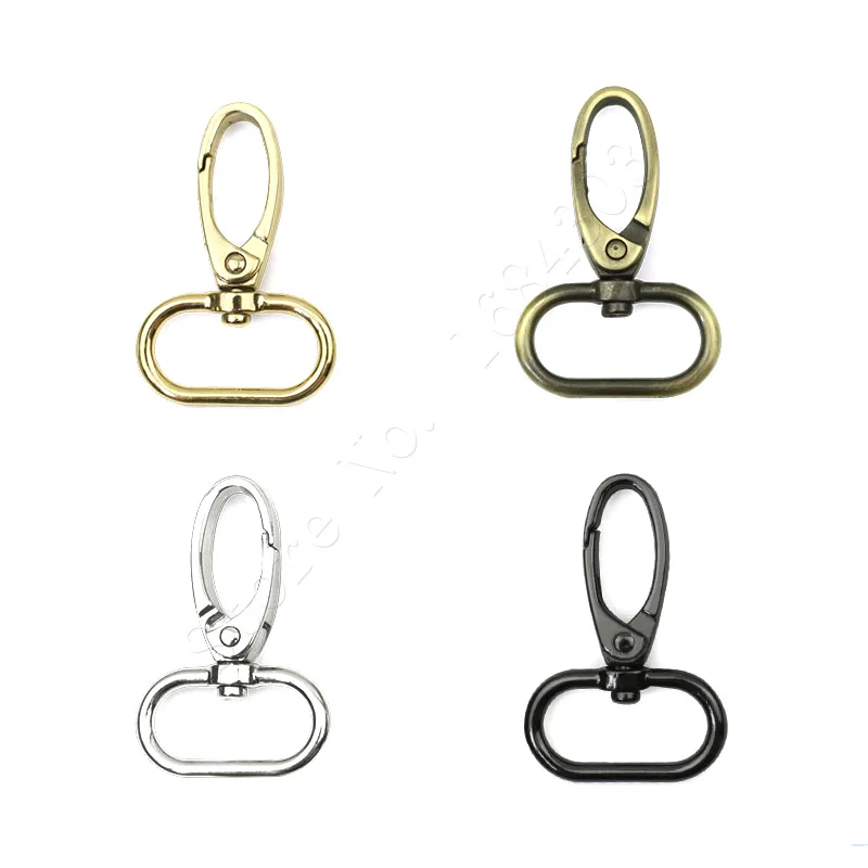 10pcs 16/20/25/32/38mm Metal Snap Hook Lobster Clasp Collar Carabiner Belt Buckles DIY KeyChain Bag Part Accessories 5 Size Pick | Дом и сад