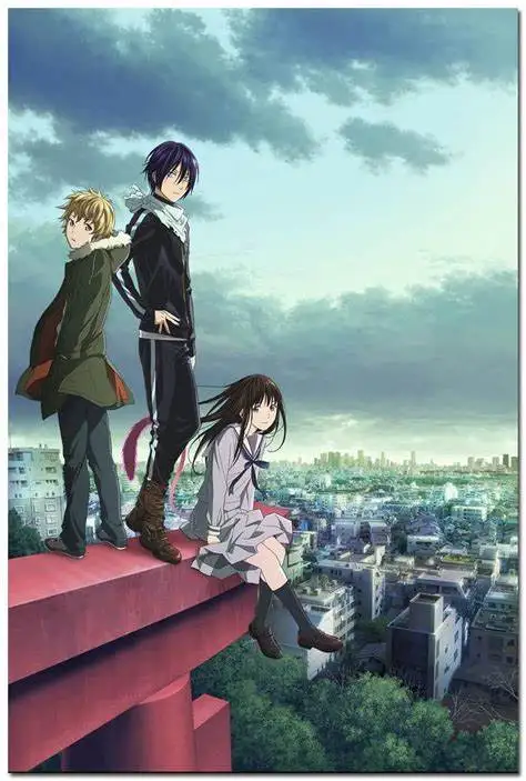 Постер с шелковым принтом для украшения стен 24 стиля Noragami Yato Yukine Лидер продаж |