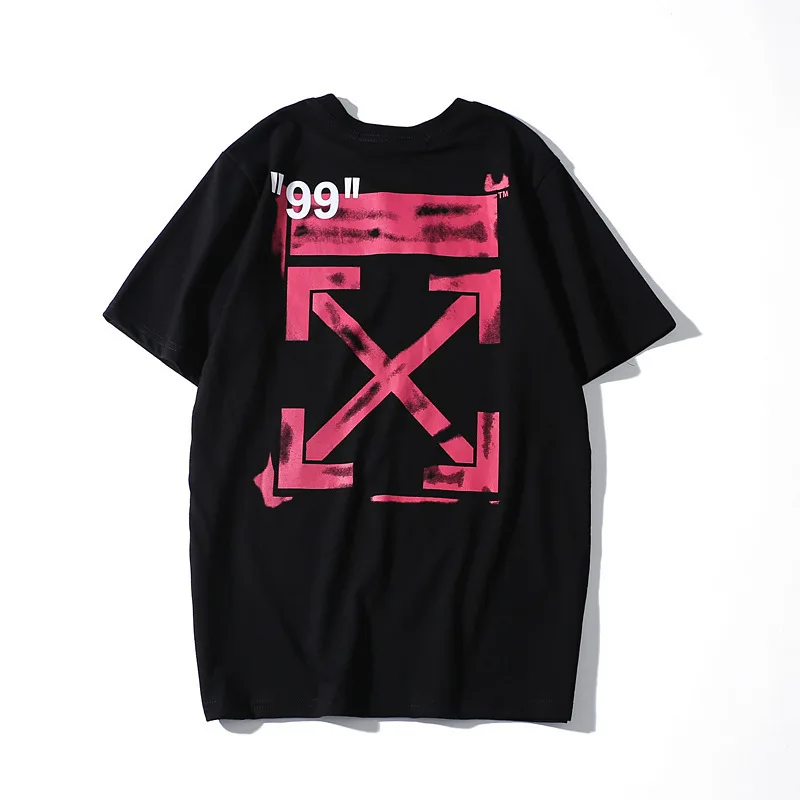 

Summer Graffiti Short Sleeve T-shirt Fashion Brand Men and Women Couple Loose round Neck Base Shirt