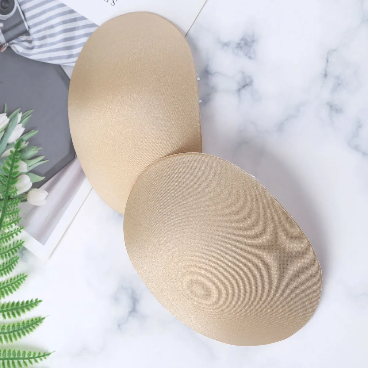 1 Pair Men's Khaki Padded Underwear Invisible Self-Adhesive Soft Chest Muscle Push-up Pads Enhancers | Дом и сад