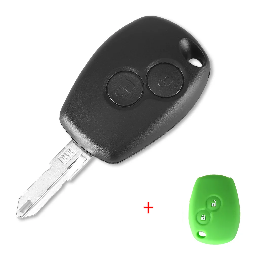 Чехол для автомобильного ключа Dandkey сменный чехол с 2 кнопками Renault Duster Logan Fluence Clio