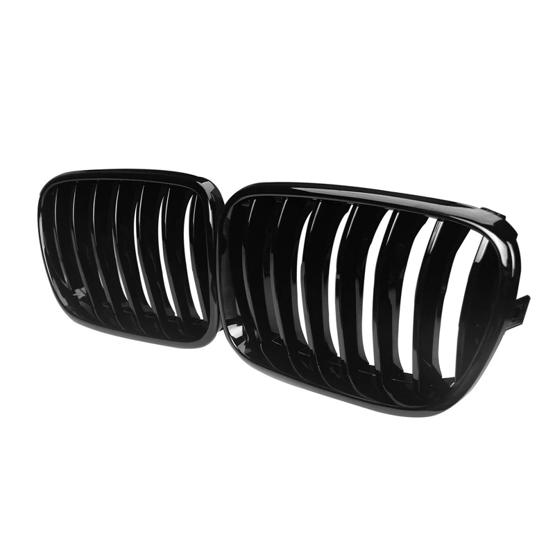 

Car Front Kidney Grille Grill Single Slat For-BMW F25 X3 2010-2014 Gloss Black 51712297589