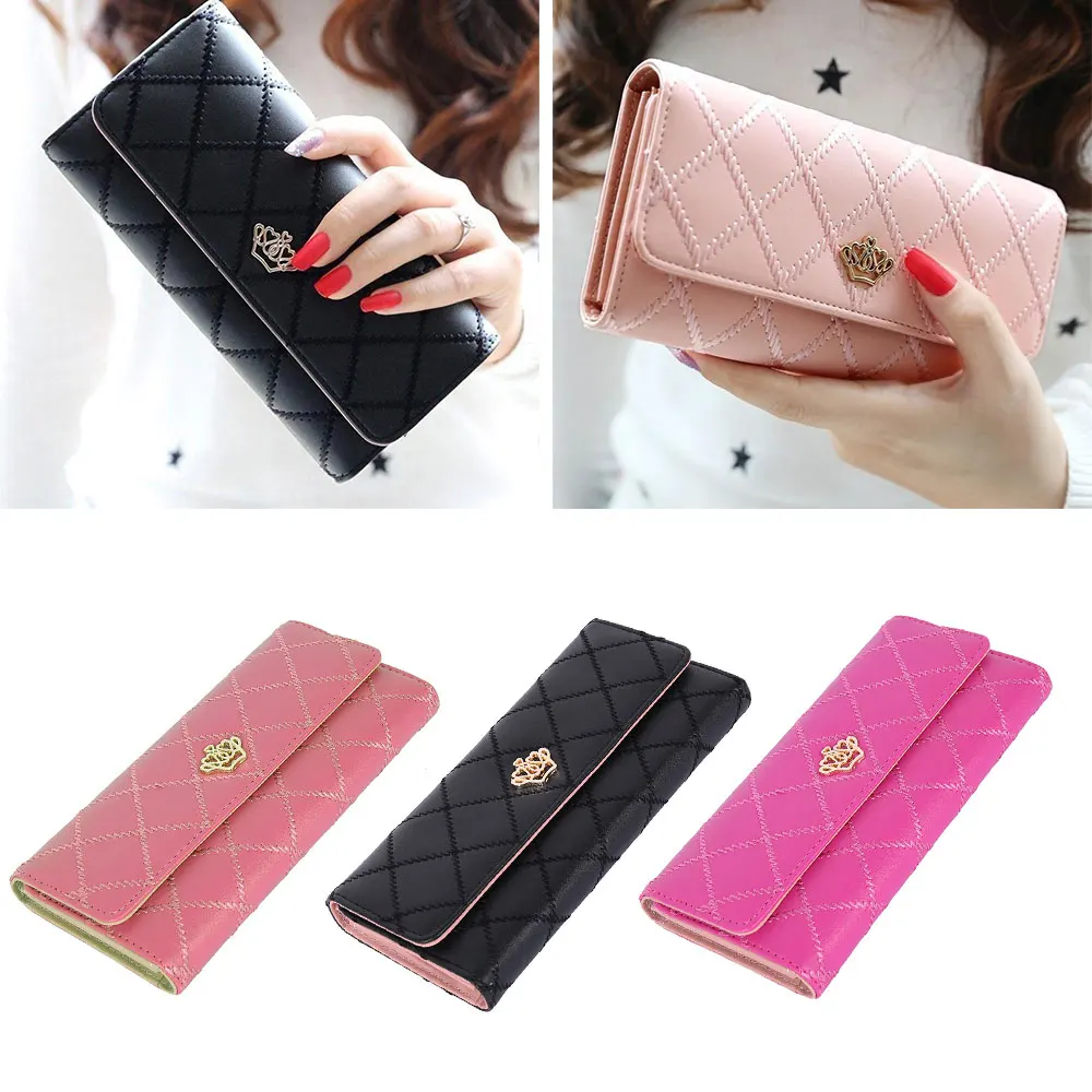 Хит роскошный женский кошелек с короной клатч конверт модные женские свадебные