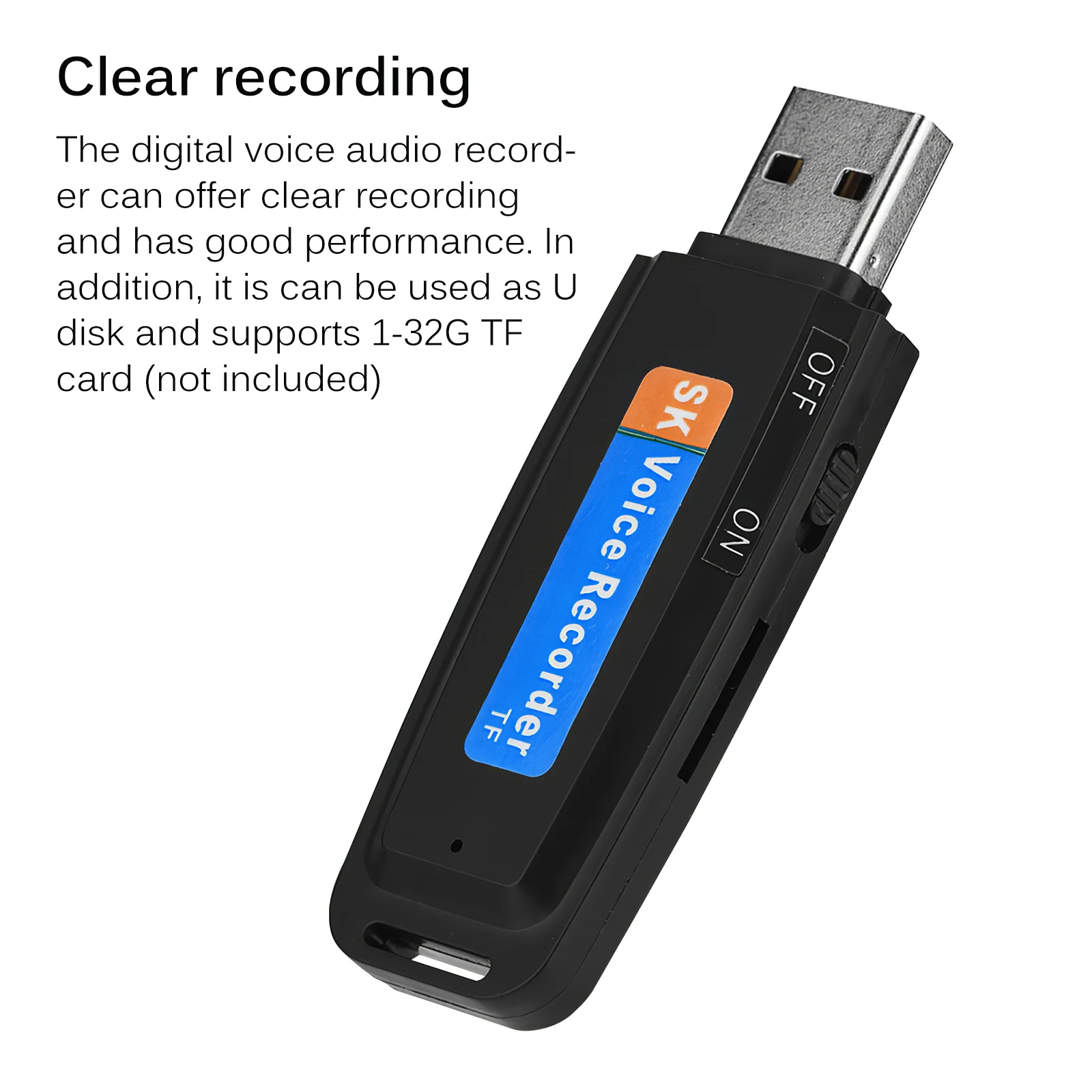 Portable USB Voice Recorder Long Working Time Pocket Dictaphone for Office Meetings Lectures Digital Audio | Компьютеры и офис