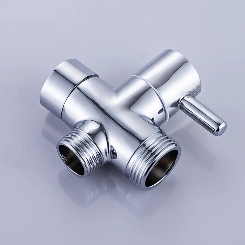 

Bathroom Shower Faucet T Connector Valve 1/2" 3/4" Copper 3 Way Water Valve Spray Nozzle Converter Water Mixer Toilet Bidet Tap