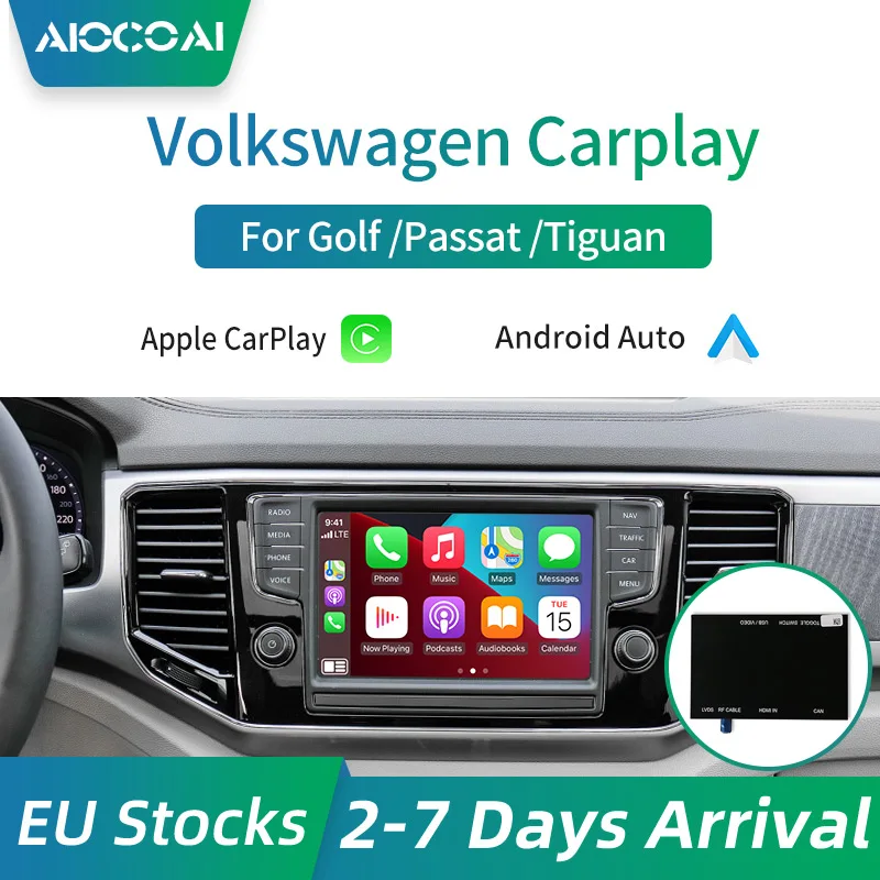 Беспроводной автомобильный декодирующий модуль Carplay Android для Volkswagen VW