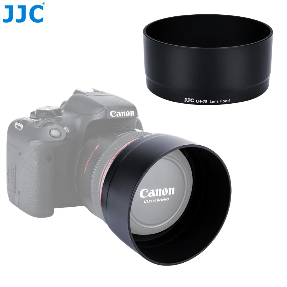JJC LH-78 простой конструкции Камера DSLR Аксессуары черный бленда Тенты для canonef 50 мм