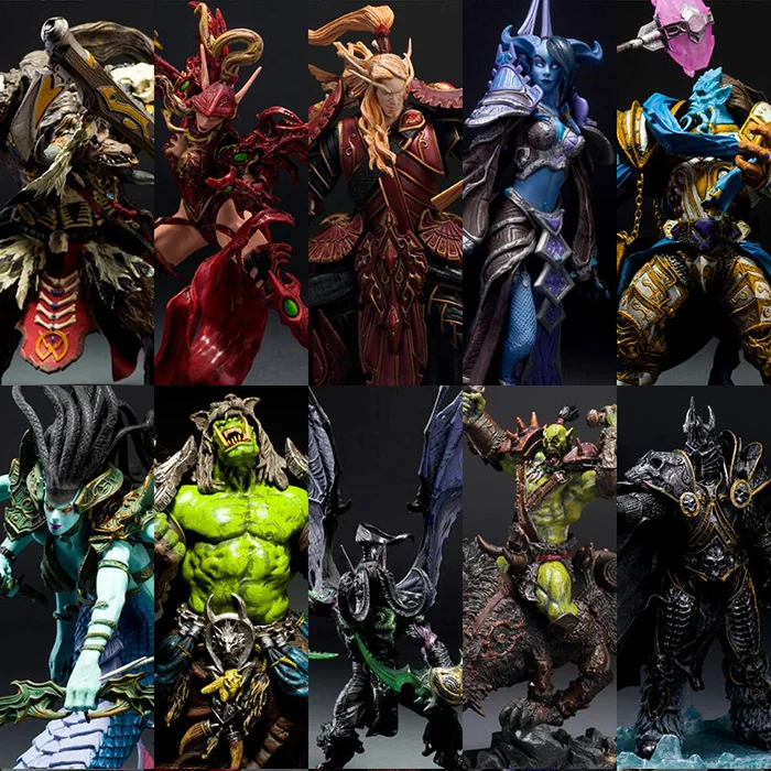 DC WOW Arthas Menethil Lich King illidan Stormrage Sylvanas vashj жрица Undead Warlock фигурка модель|Игровые фигурки