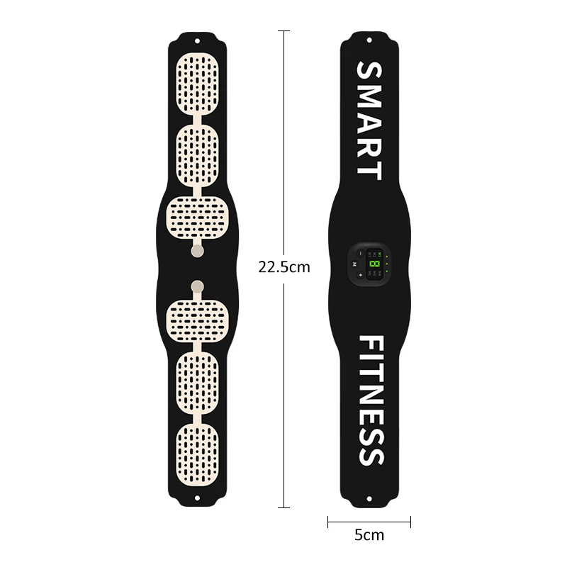 

3In1 Smart Muscle Stimulator Trainer Abdominal Training Fitness Equipment Body Shaping Slimming Belt Stickers Massager Unisex
