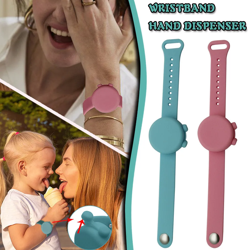 

5pcs Wristband Silicone Wristbands Hand Dispenser Wearable Dispenser Hand Sanitizer Dispensing Fashion Clean Tool Hand Wristban