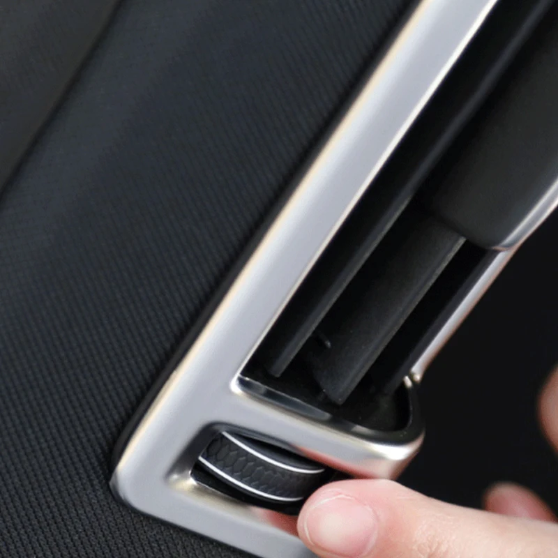 

ABS Chrome Car Interior Rear Center Pillar Air Vent Outlet Cover Trim For Volvo XC60 XC90 S90 V90 2018 2019 2020 Accessories