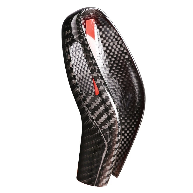 

For-BMW X1 F48 2020 Carbon Fiber Interior Gear Shift Knob Cover Trim Handle Sleeve Buttons Cover Sticker