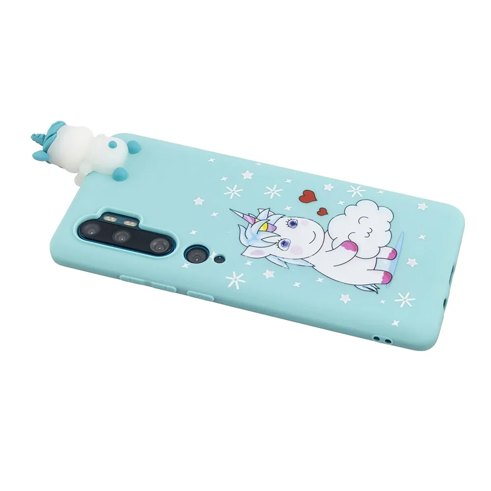

FLYKYLIN Unicorn Case For Xiaomi Mi Note 10Lite Mi 9SE 4X 5X 6X 3D Doll Toys Soft TPU Silicone Cartoon Phone Cover Coque Shell