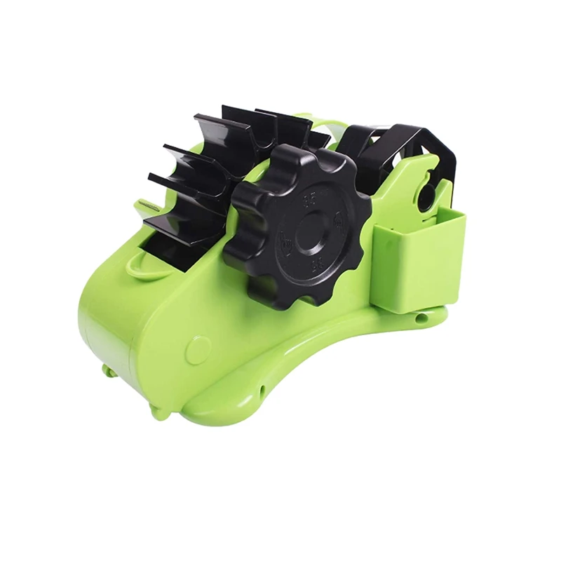 

Packaging Tape Dispenser with Compartment Slot and 1Inch & 3Inch Dual-Roll Cores,Semi-Automatic Desk Dispenser