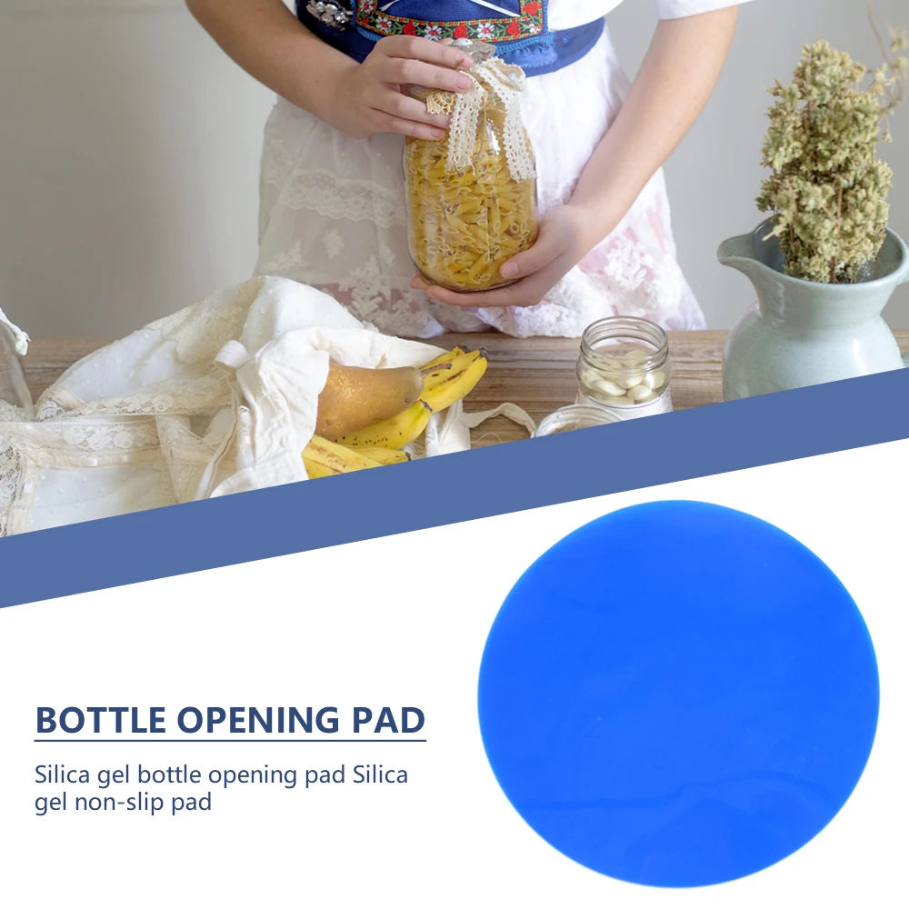 

1PC Anti Slip Bottle Opener Pad Waterproof Silicone Jar Opening Pad Tableware Mat Smooth Surface Round Kitchen Coasters