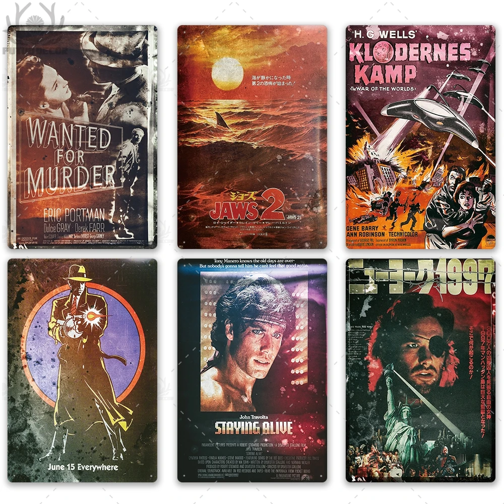 Классическая Металлическая вывеска из фильма металлическая винтажная жестяная