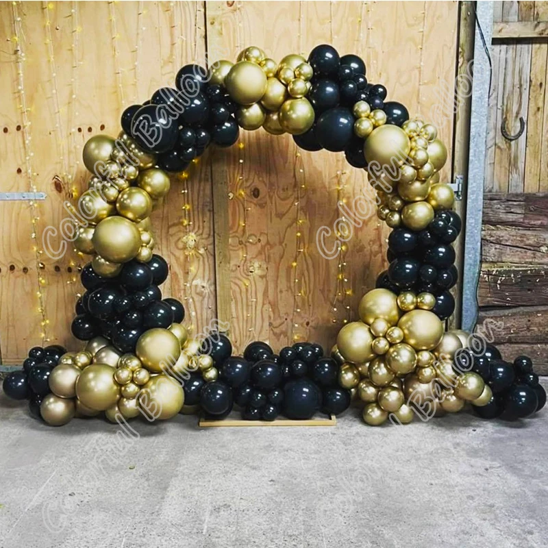 

240pcs Golden Memorial Day Party Arch Backdrop Baby Shower White Event Decoration Happy Birthday Balloons Garland Gender Reveal