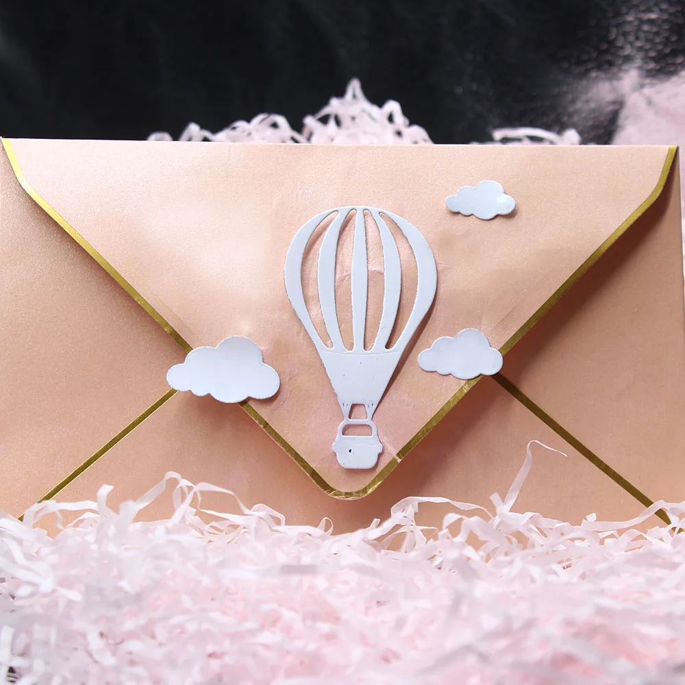 Металлический трафарет с изображением воздушного шара облака для сделай сам