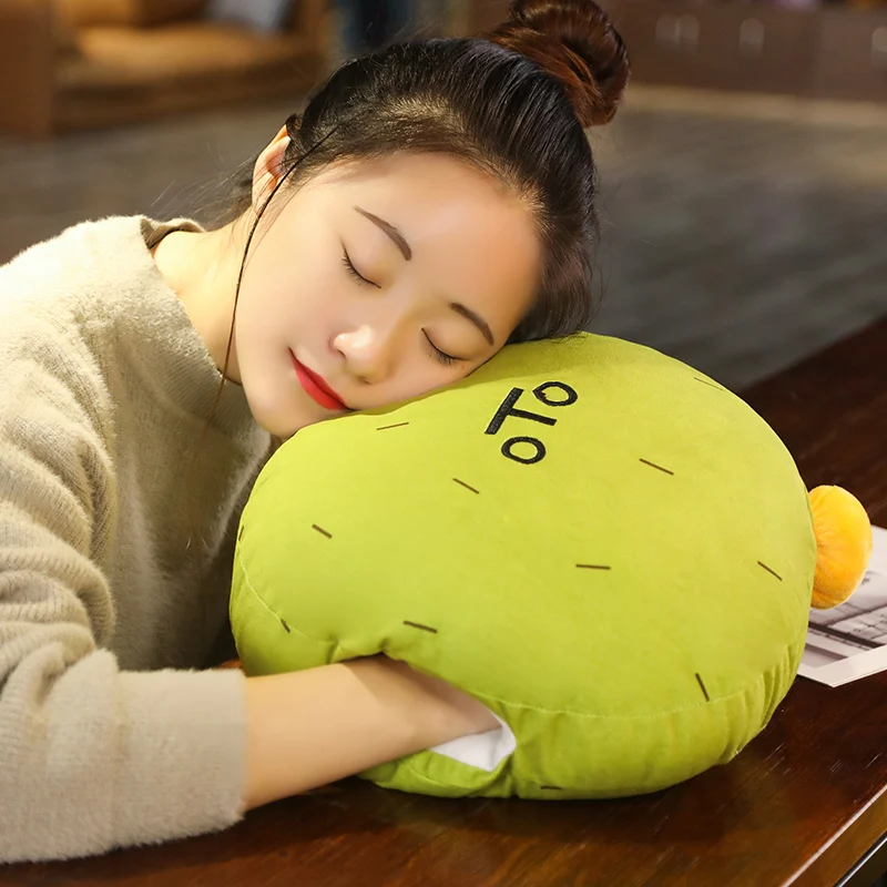 

1pc 30cm cute cartoon cactus banana man nap plush hand pillow soft stuffed cushion doll kids girlfriend gifts home decoration