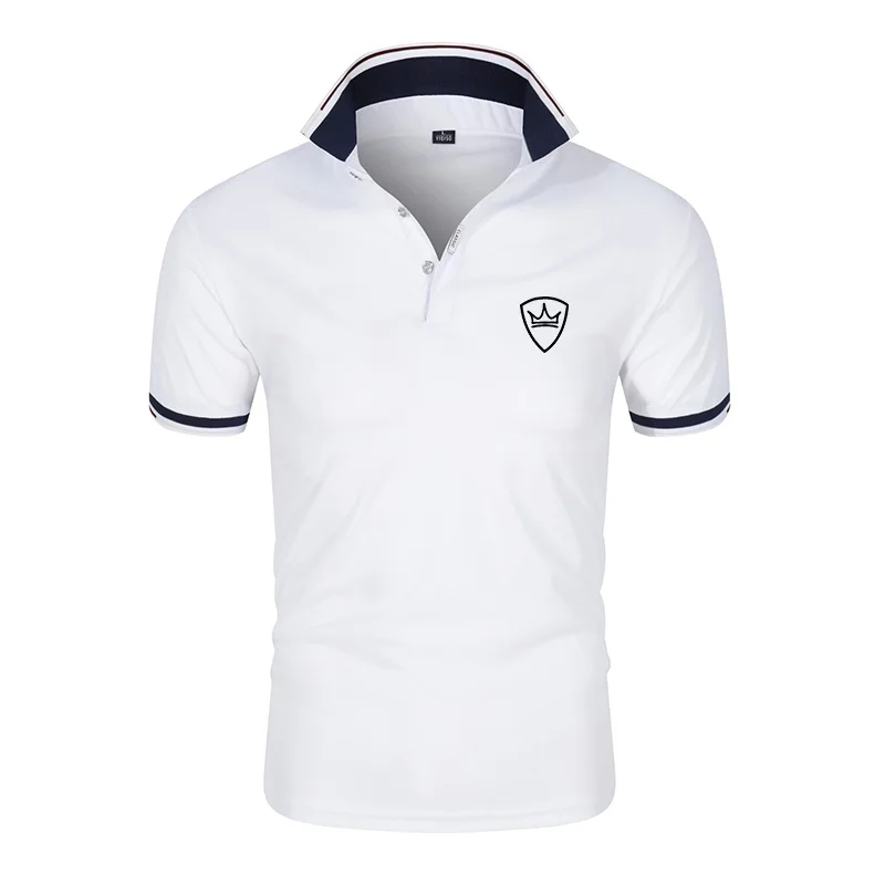 

Men's 2021 new summer men's Short Sleeve Polo Shirt Youth Fashion urban leisure polo shirt T-shirt men