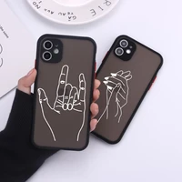 sexy lover art line camera protection bumper phone cases for iphone 11 pro max xr xs max x 8 7 6s plus shockproof back cover