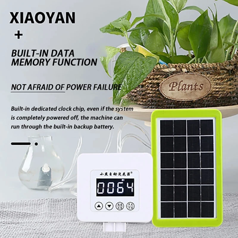 

1/2/3 Pump Intelligent Drip Irrigation Controller Garden Solar Plant Irrigation Timer System Automatic Watering Device Kit