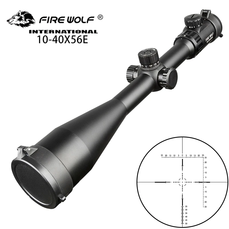 Тактическая пневматическая винтовка Fire wolf 10 40X56 оптика с красной точкой зеленая