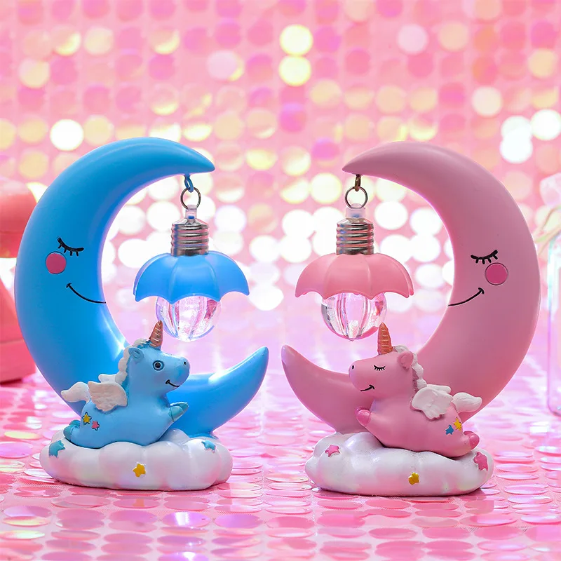 

Единорог детский ночной Светильник СВЕТОДИОДНЫЙ ночной Светильник для малышей; Для детей; Для девочек Спальня украшения Единорог ночник дл...