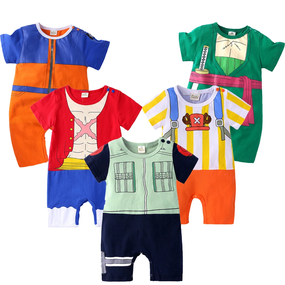 

0-24 Months Baby Clothing Newborn Boy Girl Romper Jumpsuit Summer Baby Cartoon Anime Short-sleeved Jumpsuit Baby Cute Costume