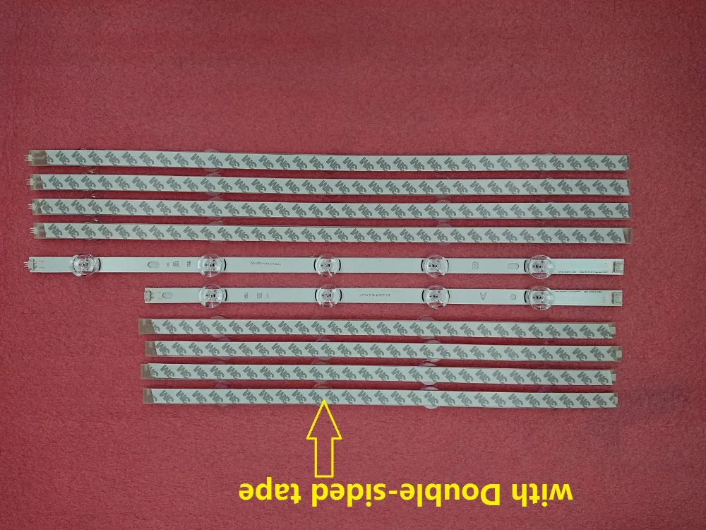 

New 10 PCS/set LED backlgith strip Replacement for LG 49LB5500 LC490DUE Innotek DRT 3.0 49 A B 6916L-1788A 1789A 1944A 1945A