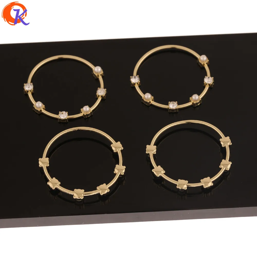 

Cordial Design 50Pcs 31*32MM Jewelry Accessories/Earrings Connectors/Round Loop Shape/DIY Making/Hand Made/Earring Findings