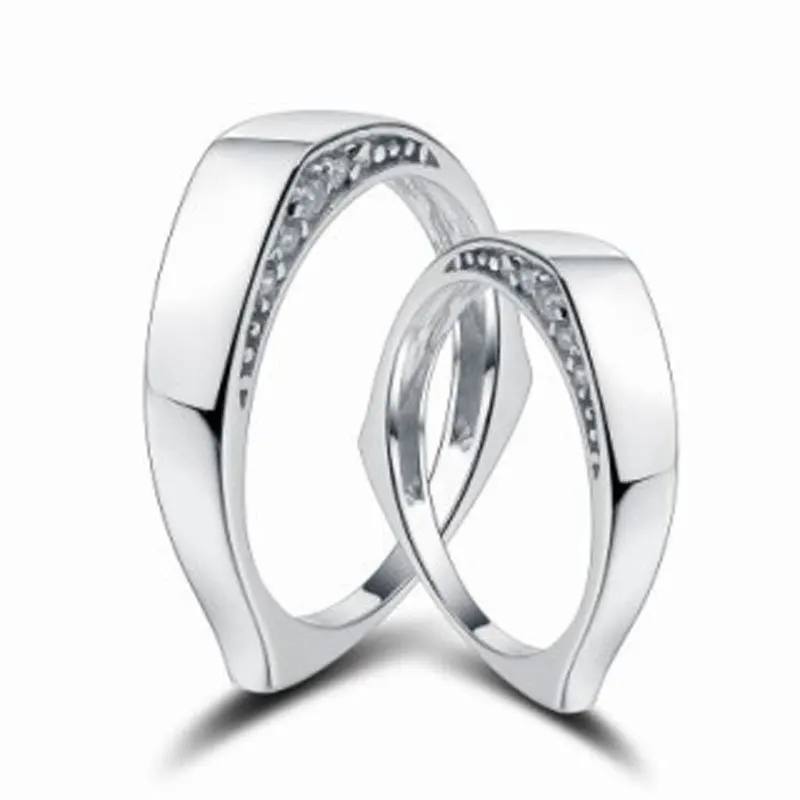 

925 Fashion Classic Ring Micro-Set Mozanne Zircon Engagement Ring for Women