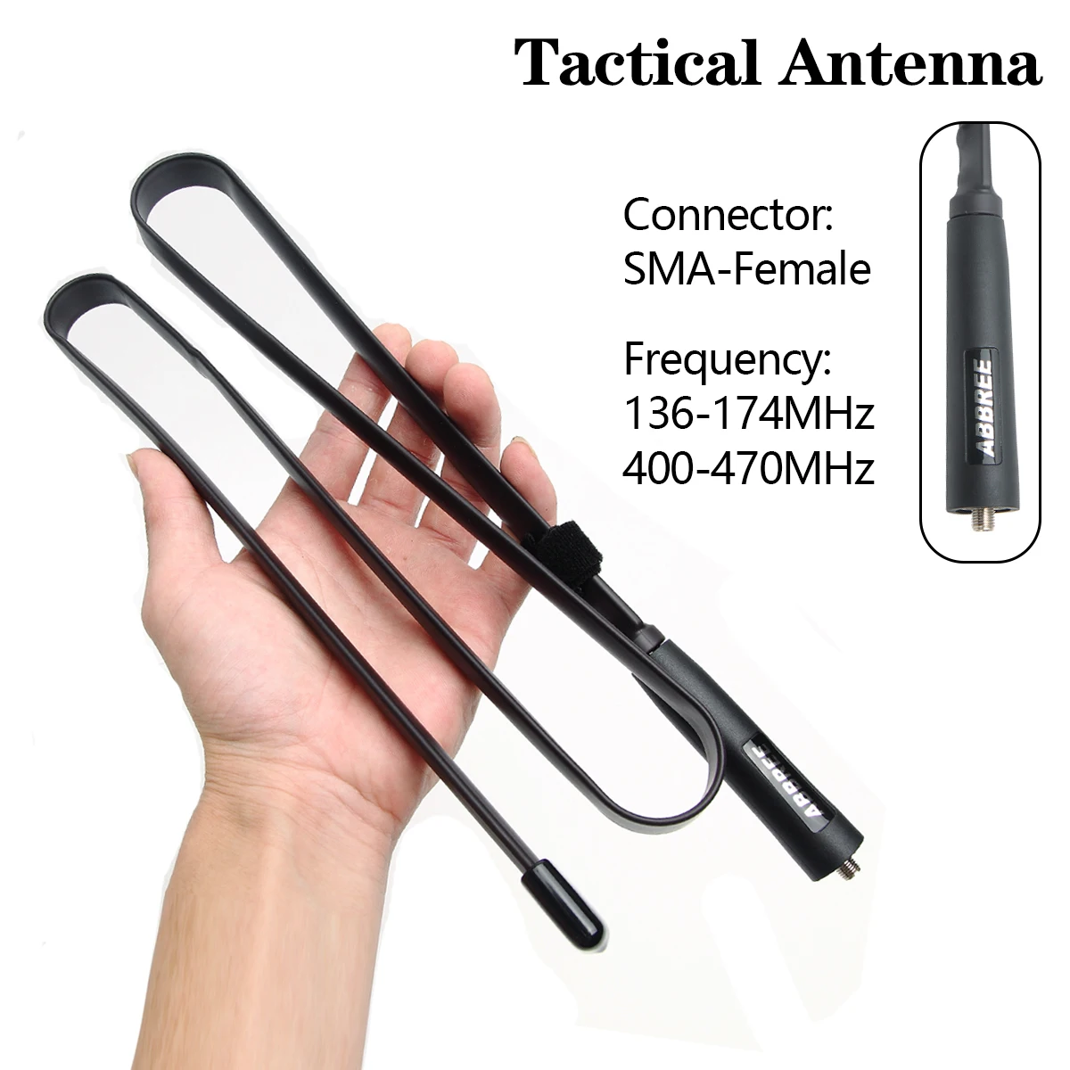 Новое поступление тактическая Складная антенна baofeng VHF UHF для CS Fighting Hunting Walkie Talkie