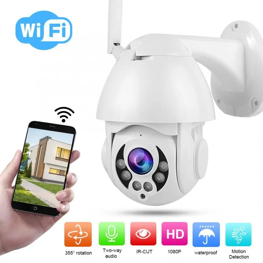 Купольная камера видеонаблюдения с Wi Fi 2 5 дюйма 1080P 4x|Камеры видеонаблюдения| |