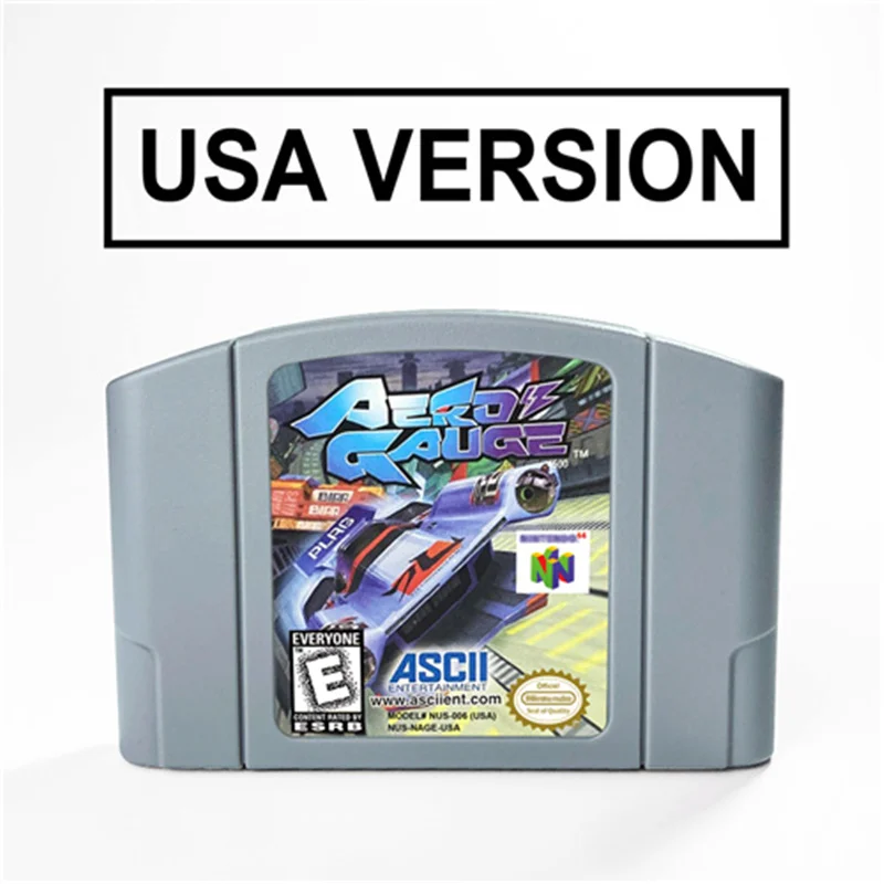 AeroGauge – cartouche de jeu vidéo 64 bits, Version américaine, Format NTSC
