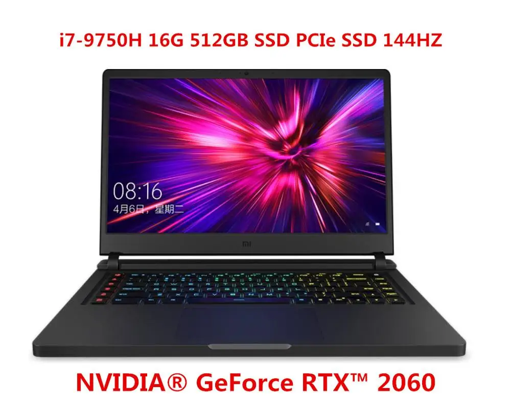 Xiaomi Mi игровой ноутбук 15,6 дюймов обновления i5 8G/i7 16G DDR4 1 ТБ SSD GTX1660Ti/RTX2060 NVIDIA 6 ГБ DDR6 144 Гц компьютер - Цвет: i7 16G512G RTX2060