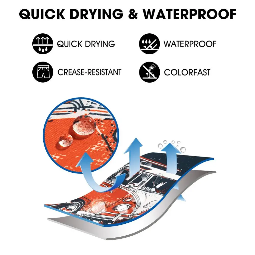 Мужские пляжные шорты Surfaster с эластичной резинкой на талии брендовые Шорты для