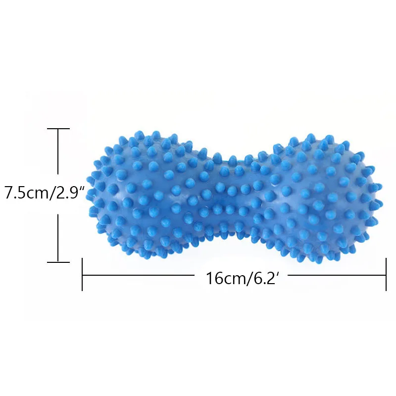 

Durable PVC Peanut Shape Massage Yoga Sport Fitness Ball Inflated Air Bag Peanut Ball Pain Relief Foot Massager