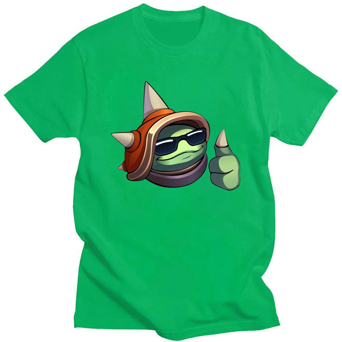 

Fashion LOL Art The Armordillo Rammus Printed T-Shirts Summer Short Sleeve O-neck Cotton Tees Game Cosplay Streetshirt For Fans