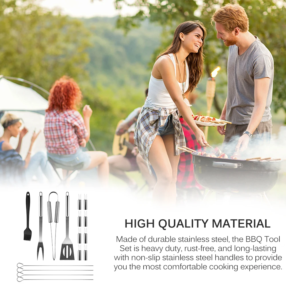 Набор инструментов для домашнего барбекю и гриля комплект из 16 предметов