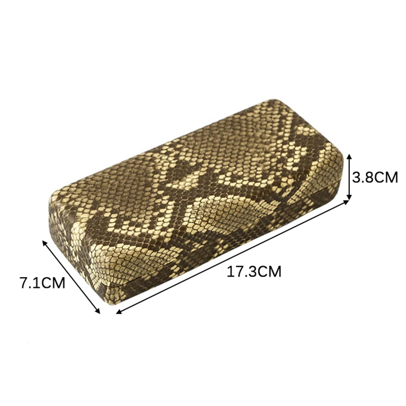 

Unisex PU Leather Serpentine Eyeglasses Case Sunglasses Box Nearsighted Eye Glasses Storage Eyeglass Pouch Eyewear Accessories