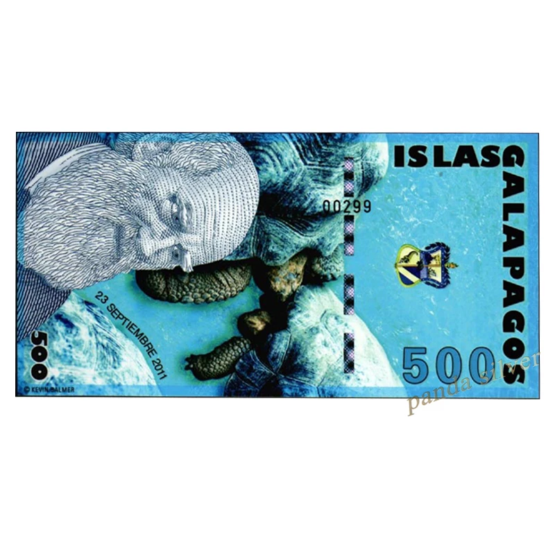 Галапагосские острова 500 Sucres 2012 UNC Необычные полимерные оригинальные заметки