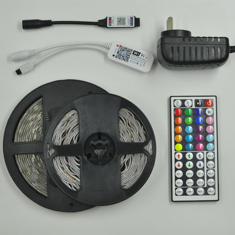 Светодиодный ленточный светильник Bluetooth luces LED RGB 5050 2835 водонепроницаемая гибкая