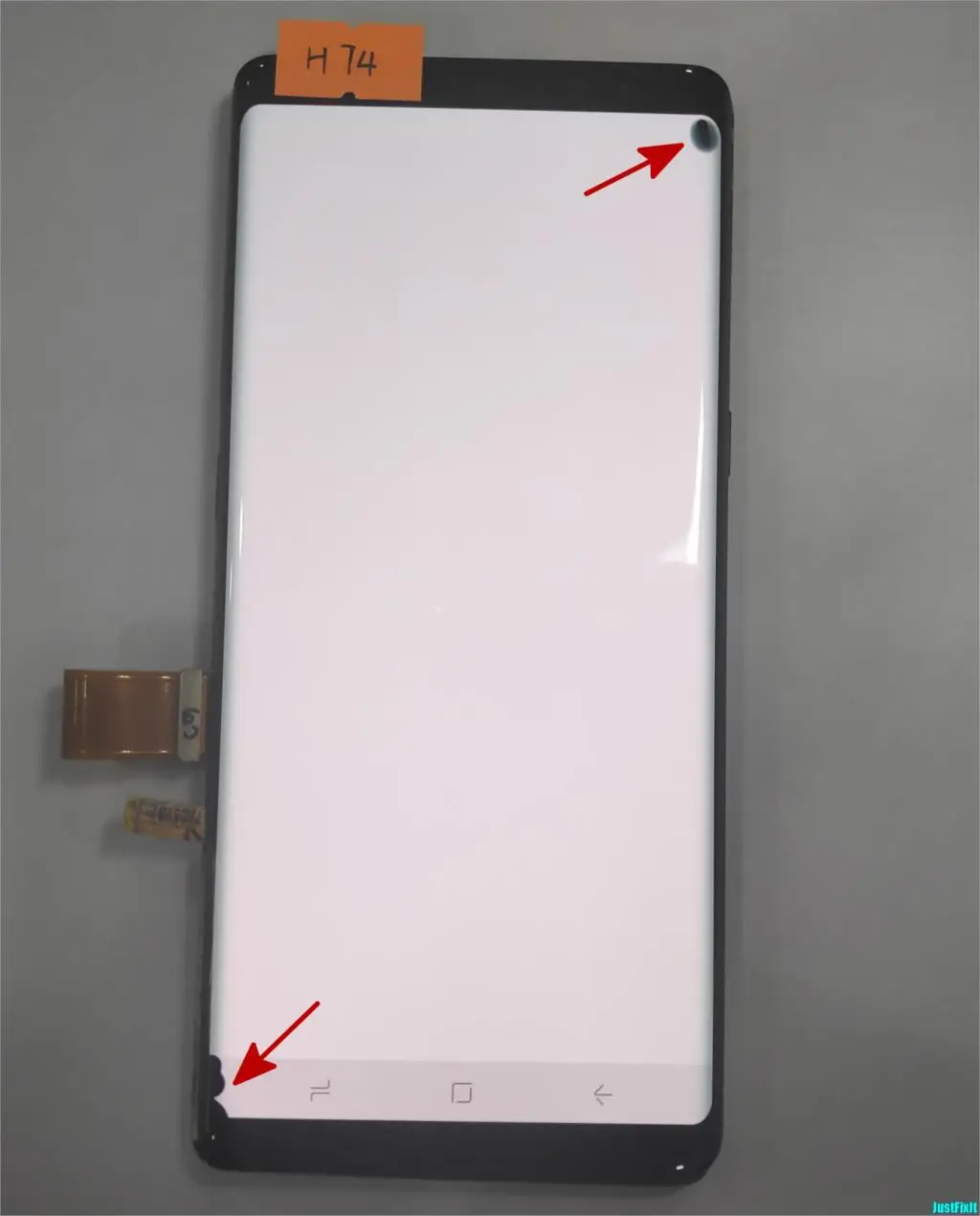 H74 Для samsung Galaxy Note 8 N9500 N950FD N950U дефект ЖК-дисплей кодирующий преобразователь сенсорного экрана в сборе 6," Super Amoled - Цвет: H74