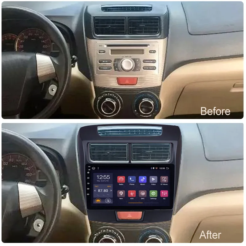 2G ram 32G rom 9 дюймов Android 8 1 автомобильный dvd мультимедийный плеер для 2010-2016 Toyota Avanza gps