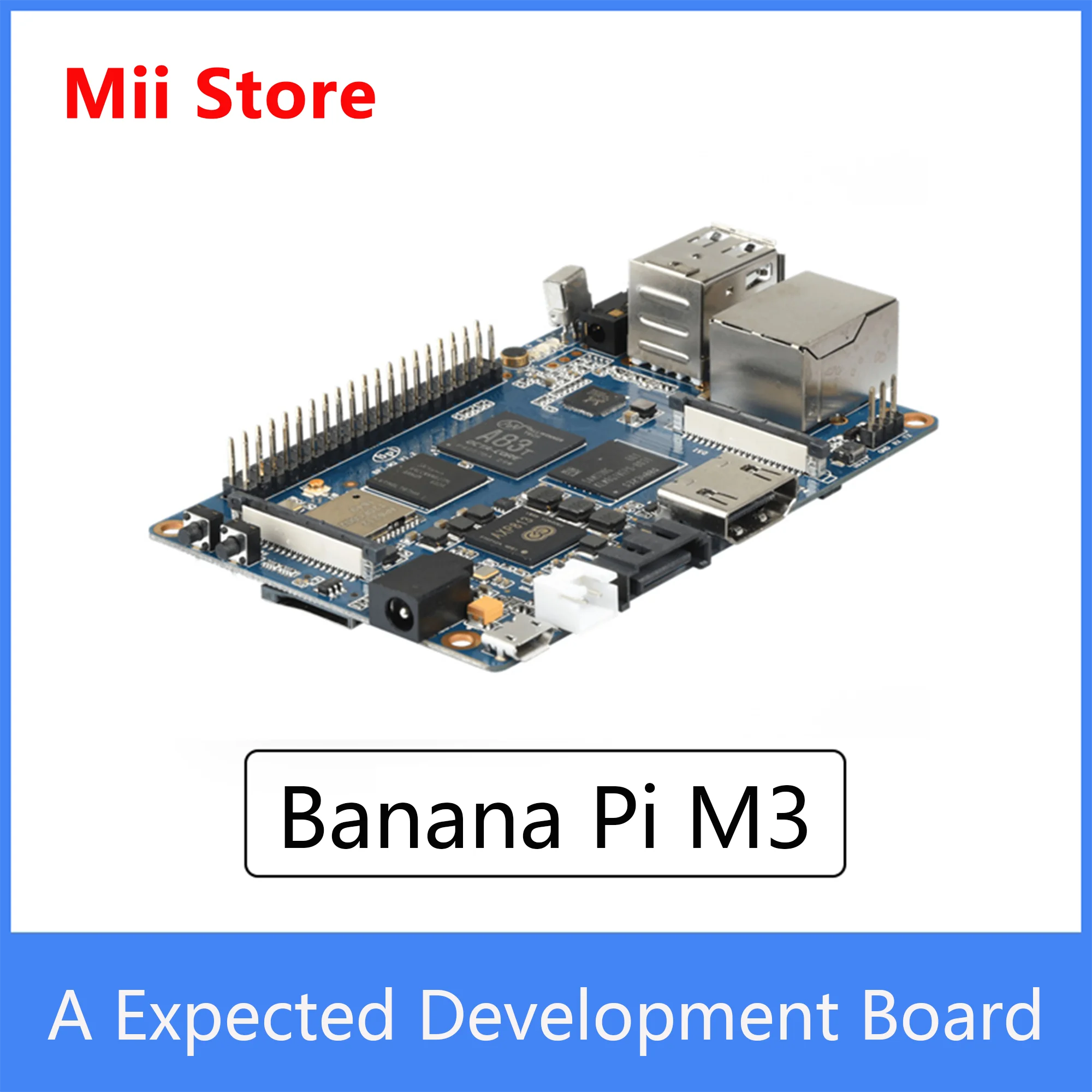 8 ядерный процессор Banana Pi M3 Allwinner A83T 1 ГГц мощная Плата ЦП LPDDR3 + Гбит/с EMMC макетная