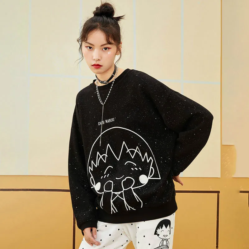 

Chibi Maruko Knitted Pullover Unisex Jerseys and Sweaters Deer Tops Autumn Winter Tops long Sleeve Sweatshirt Son Goku
